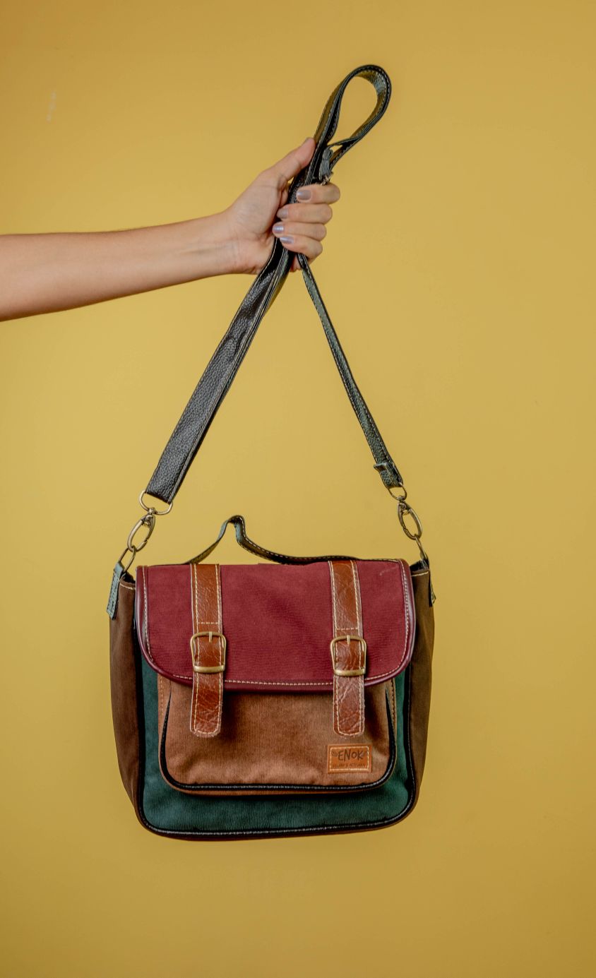BOLSA VEGANA - AMORA -TONS TERROSOS