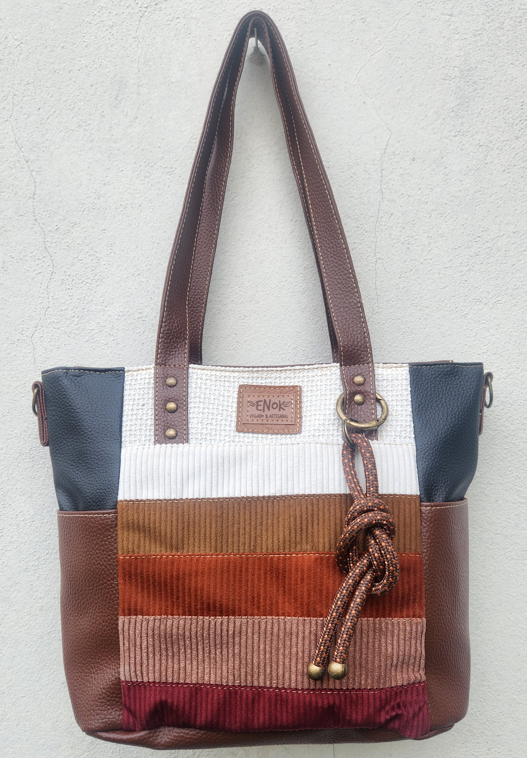 BOLSA VEGANA - OLINDA - PATCHWORK