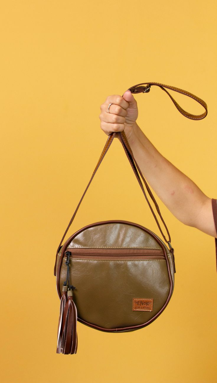 BOLSA VEGANA -  KIWI  - OLIVA