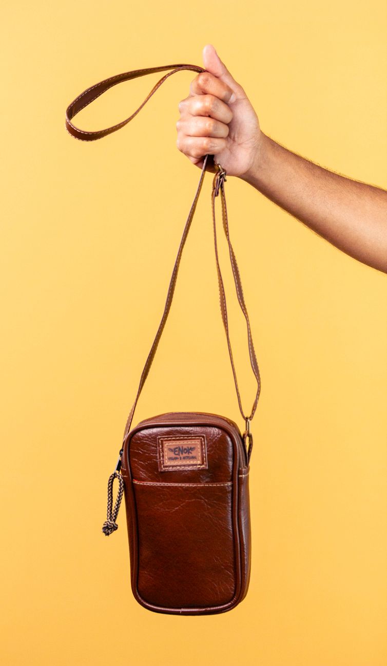 BOLSA VEGANA - SABIÁ - MARROM