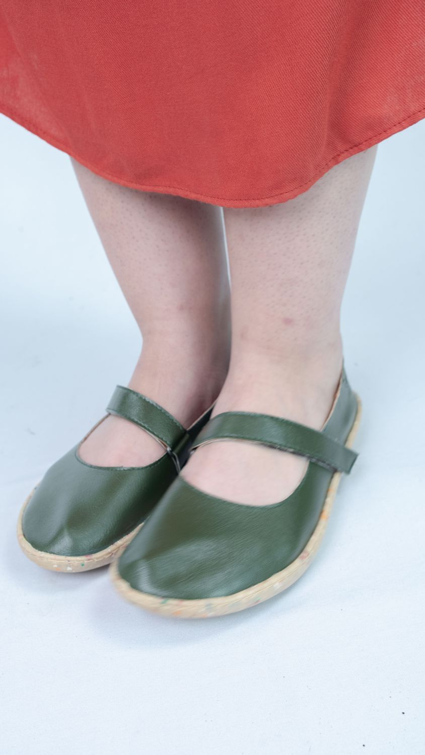 SAPATO VEGANO - ZOE - VERDE SELVA