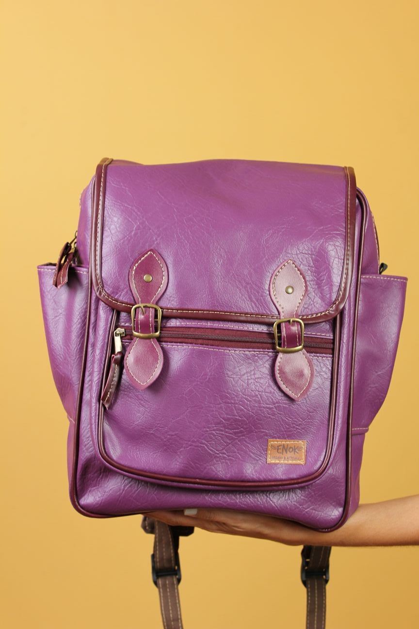 MOCHILA VEGANA - FRÉSIA - UVA