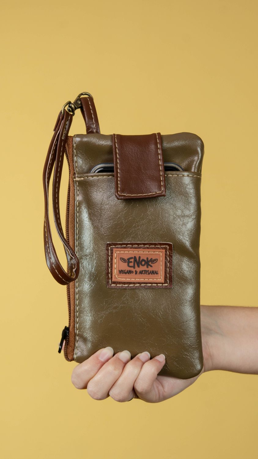 NECESSAIRE PORTA CELULAR- OLIVA