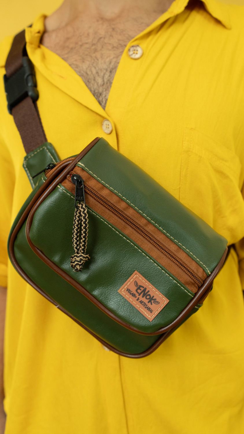 POCHETE VEGANA - JANIS - VERDE SELVA