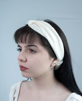 FAIXA DE CABELO - BRANCA