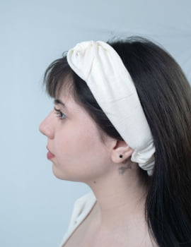FAIXA DE CABELO - BRANCA
