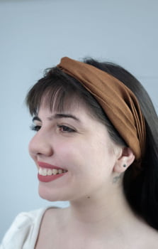 FAIXA DE CABELO - MARROM