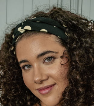 FAIXA DE CABELO - PRETO E BRANCO POÁ