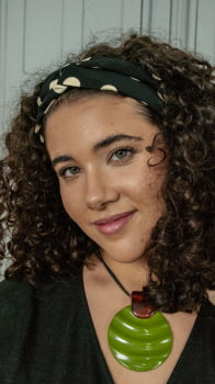 FAIXA DE CABELO - PRETO E BRANCO POÁ