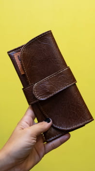 PORTA ÓCULOS VEGANO- MARROM PORTA ÓCULOS VEGANO- MARROM