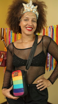 BOLSA VEGANA - SABIÁ - ARCO ÍRIS