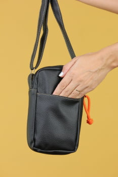 BOLSA VEGANA - SABIÁ - PRETA