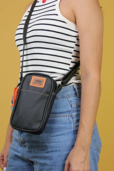 BOLSA VEGANA - SABIÁ - PRETA