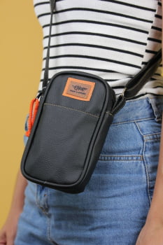 BOLSA VEGANA - SABIÁ - PRETA
