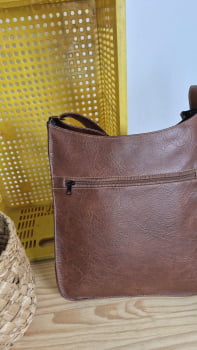 BOLSA VEGANA - PITANGA - MARROM