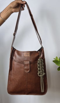 BOLSA VEGANA - PITANGA - MARROM