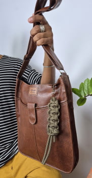 BOLSA VEGANA - PITANGA - MARROM