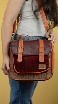BOLSA/MOCHILA VEGANA - AMORA -TAMARINDO