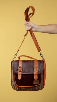 BOLSA/MOCHILA VEGANA - AMORA -TAMARINDO