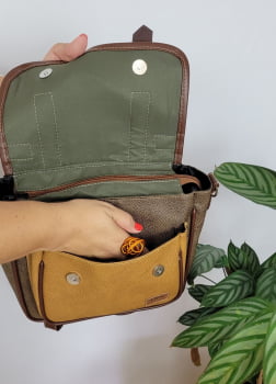BOLSA/MOCHILA VEGANA - AMORA - CUPUAÇU