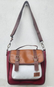 BOLSA VEGANA - AMORA - RED VELVET