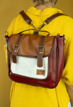 BOLSA VEGANA - AMORA - RED VELVET