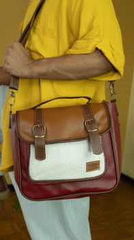 BOLSA VEGANA - AMORA - RED VELVET