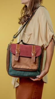 BOLSA VEGANA - AMORA -TONS TERROSOS