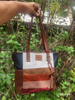 BOLSA VEGANA - OLINDA - PATCHWORK