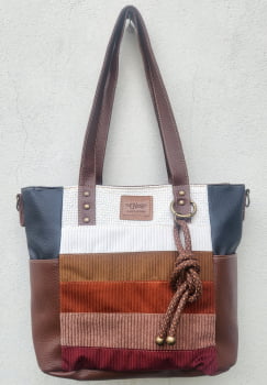 BOLSA VEGANA - OLINDA - PATCHWORK