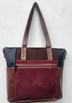 BOLSA VEGANA - OLINDA - PATCHWORK