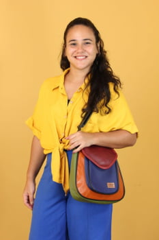 BOLSA VEGANA - SAPOTI - HOT COLOR