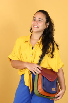 BOLSA VEGANA - SAPOTI - HOT COLOR