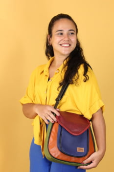 BOLSA VEGANA - SAPOTI - HOT COLOR