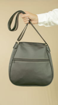 BOLSA VEGANA - SAPOTI - PRETA E BRANCA