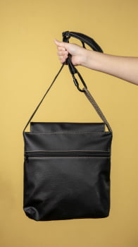 BOLSA VEGANA - TULIPA - PRETA