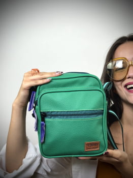 BOLSA/MOCHILA VEGANA - FUNKY - MENTA