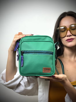 BOLSA/MOCHILA VEGANA - FUNKY - MENTA