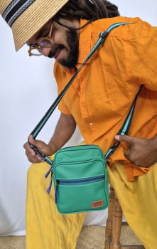 BOLSA/MOCHILA VEGANA - FUNKY - MENTA