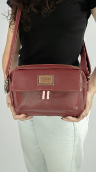 BOLSA VEGANA - BERENICE - CARMIM