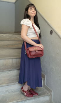 BOLSA VEGANA - BERENICE - CARMIM