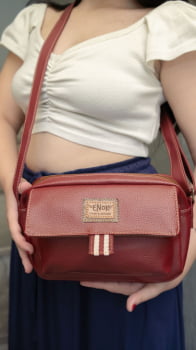 BOLSA VEGANA - BERENICE - CARMIM