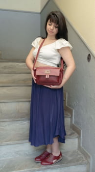 BOLSA VEGANA - BERENICE - CARMIM