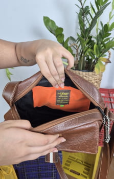 BOLSA VEGANA - BERENICE - MARROM 