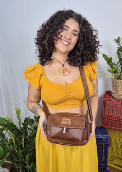 BOLSA VEGANA - BERENICE - MARROM 