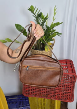 BOLSA VEGANA - BERENICE - MARROM 
