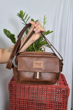 BOLSA VEGANA - BERENICE - MARROM 