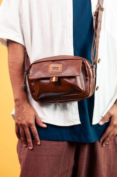 BOLSA VEGANA - BERENICE - MARROM 