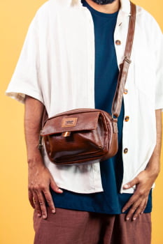 BOLSA VEGANA - BERENICE - MARROM 