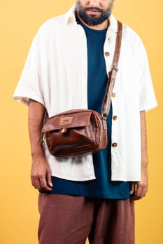 BOLSA VEGANA - BERENICE - MARROM 